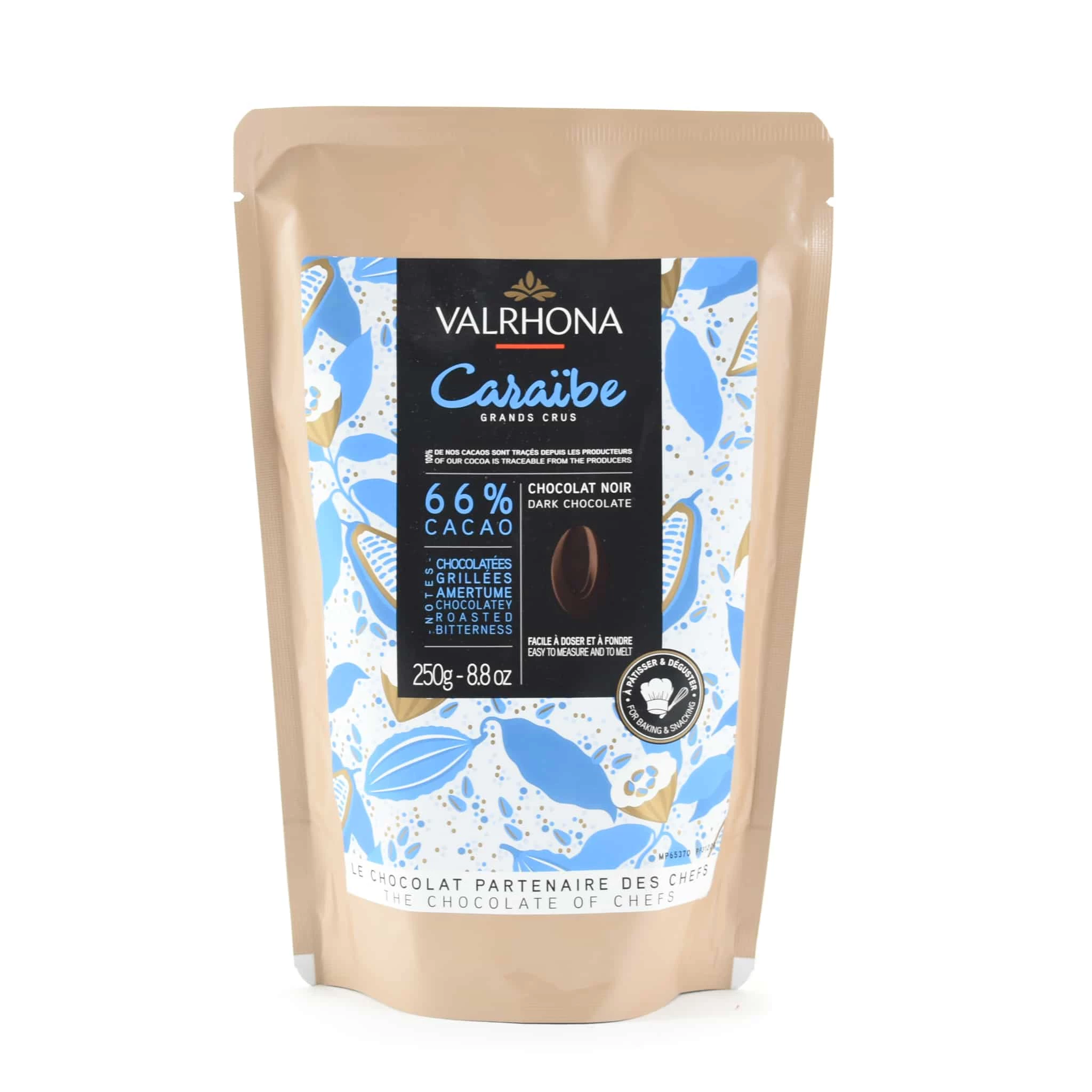 Valrhona Caraibe 66% Chocolat Noir Chips Cuisine Chocolat 6 Valrhona Caraibe 66% Chocolat Noir Chips Cuisine Chocolat – Image 4