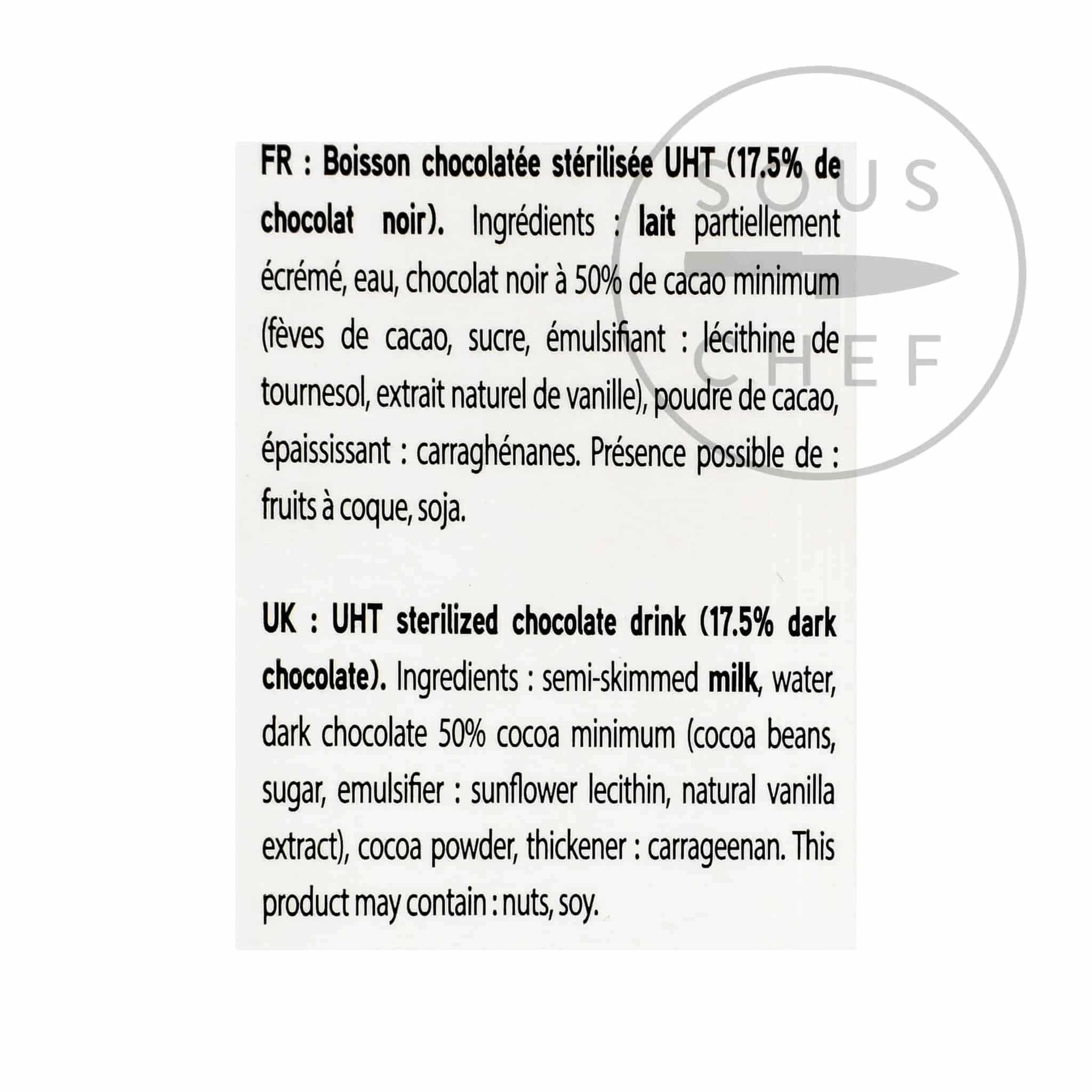 Valrhona Celaya Chocolat Chaud Liquide 1 Litre 4 Valrhona Celaya Chocolat Chaud Liquide 1 Litre – Image 2