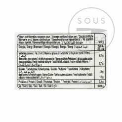 Valrhona Celaya Chocolat Chaud Liquide 1 Litre 7 Valrhona Celaya Chocolat Chaud Liquide 1 Litre -Sous Chef Boutique AA0109 ValrhonaCelayaLiquidHotChocolate1litre nutrition