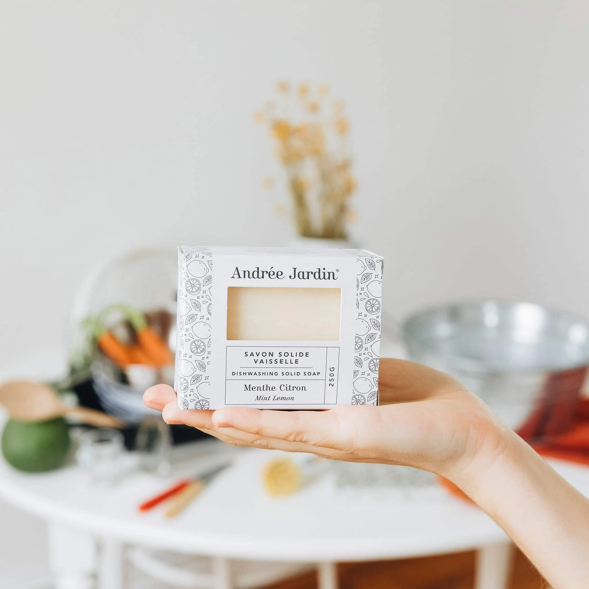 Andree Jardin Andrée Jardin Mint-Lemon Savon à Vaisselle Solide 4 Andree Jardin Andrée Jardin Mint-Lemon Savon à Vaisselle Solide – Image 2