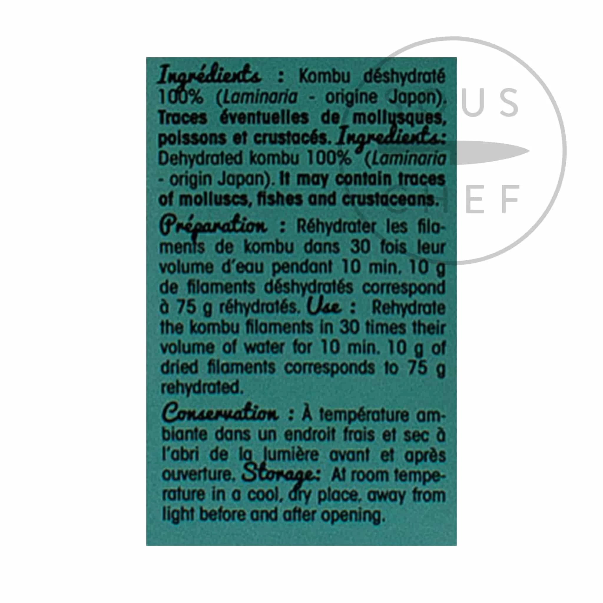 Algues France Dried Kombu Filaments 150g 4 Algues France Dried Kombu Filaments 150g – Image 2