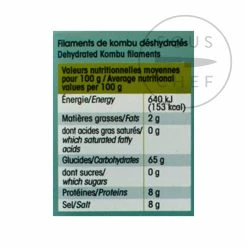 Algues France Dried Kombu Filaments 150g 7 Algues France Dried Kombu Filaments 150g -Sous Chef Boutique AU0034 DriedKombuFilaments150g NUT