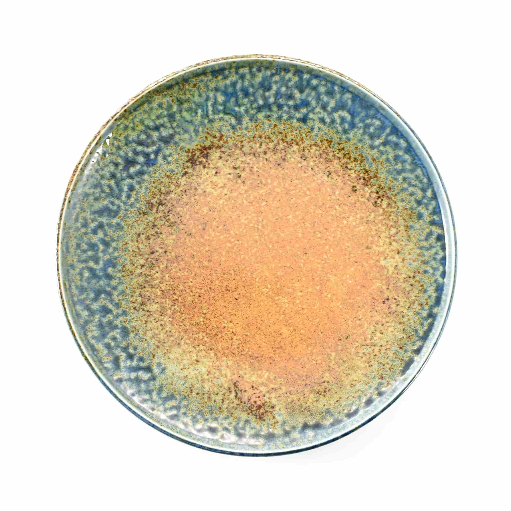 Kiji Stoneware & Ceramics Kiji Stoneware & Céramique Vaisselle Plaque D'or Bleu Chouseki 28.5cm Dia X 3.5cm 4 Kiji Stoneware & Ceramics Kiji Stoneware & Céramique Vaisselle Plaque D'or Bleu Chouseki 28.5cm Dia X 3.5cm – Image 2