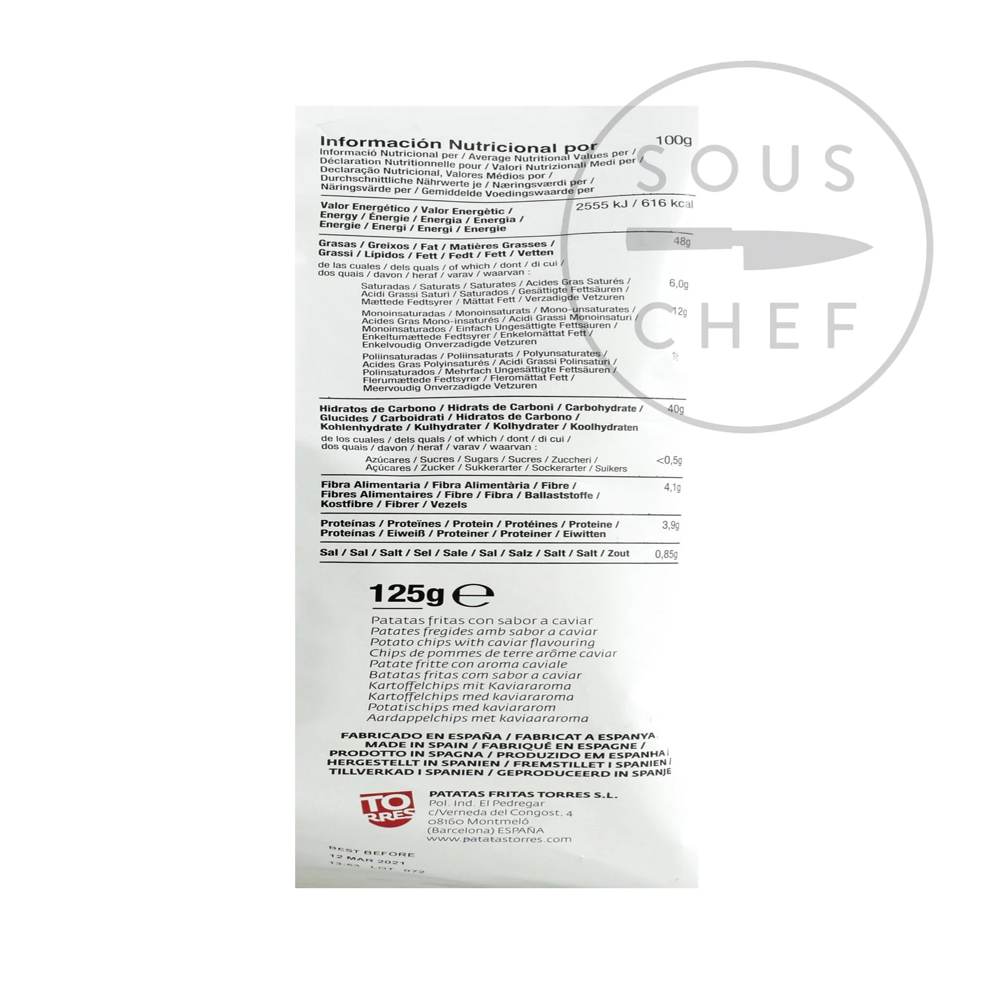 Torres Caviar Crisps 110g 5 Torres Caviar Crisps 110g – Image 3