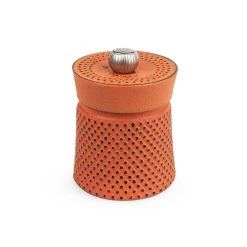Peugeot Bali Fonte Cast Iron Pepper Mill Orange 8cm