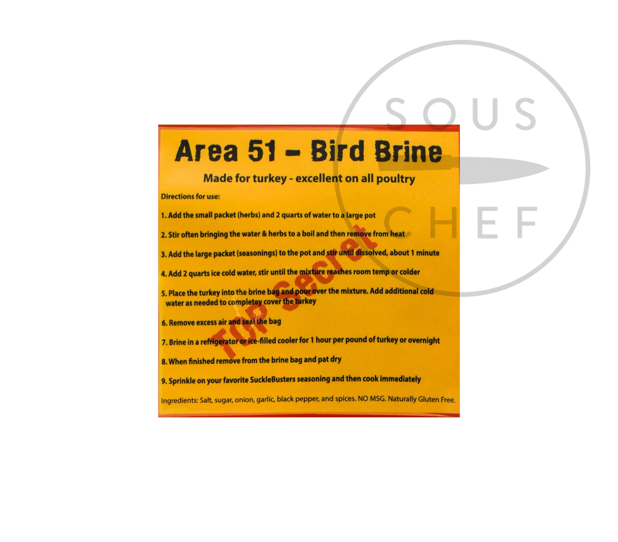 Sucklebusters Ingrédients Poitrines 'Area 51' Trousse De Saumure Pour Dinde 430g 4 Sucklebusters Ingrédients Poitrines 'Area 51' Trousse De Saumure Pour Dinde 430g – Image 2
