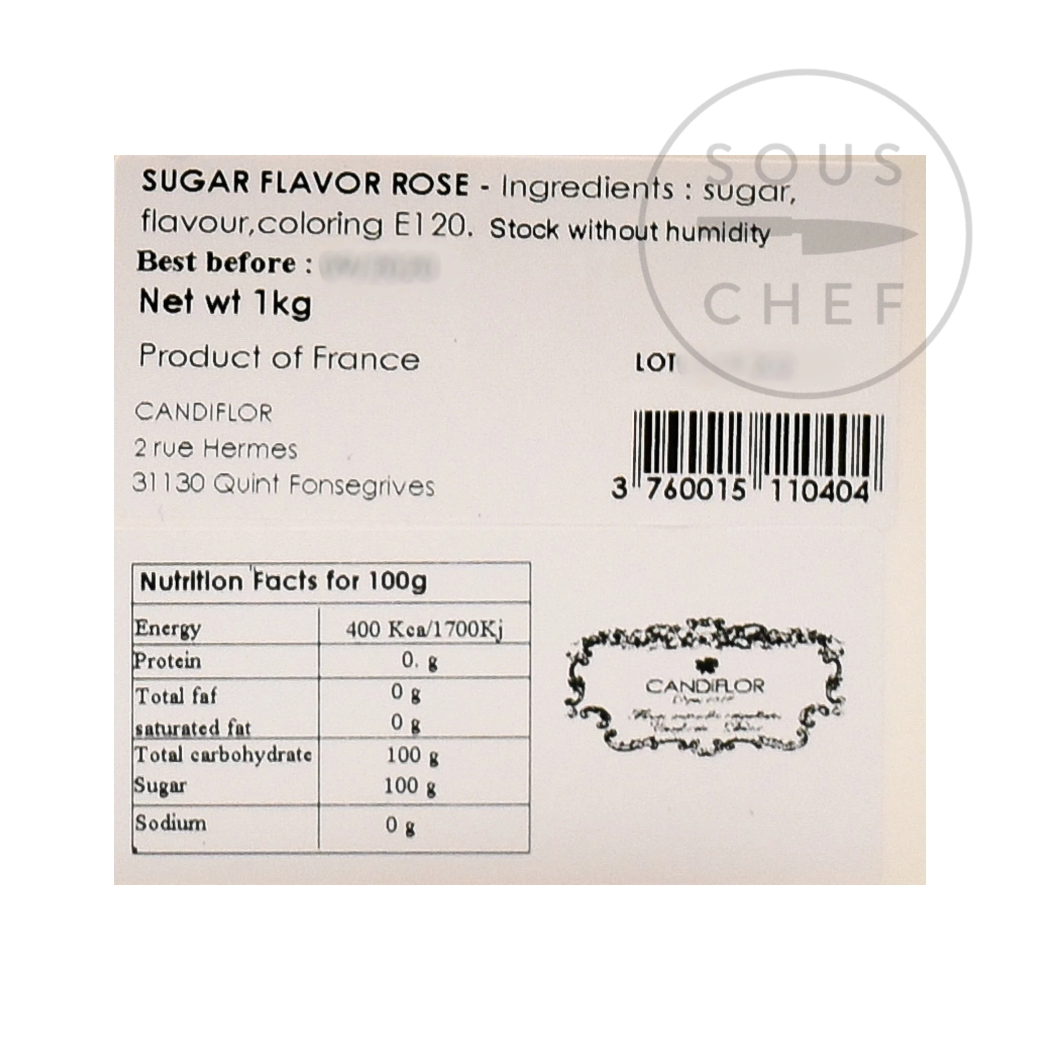 Candiflor Ingredients Rose Pink Sugar 1kg 4 Candiflor Ingredients Rose Pink Sugar 1kg – Image 2