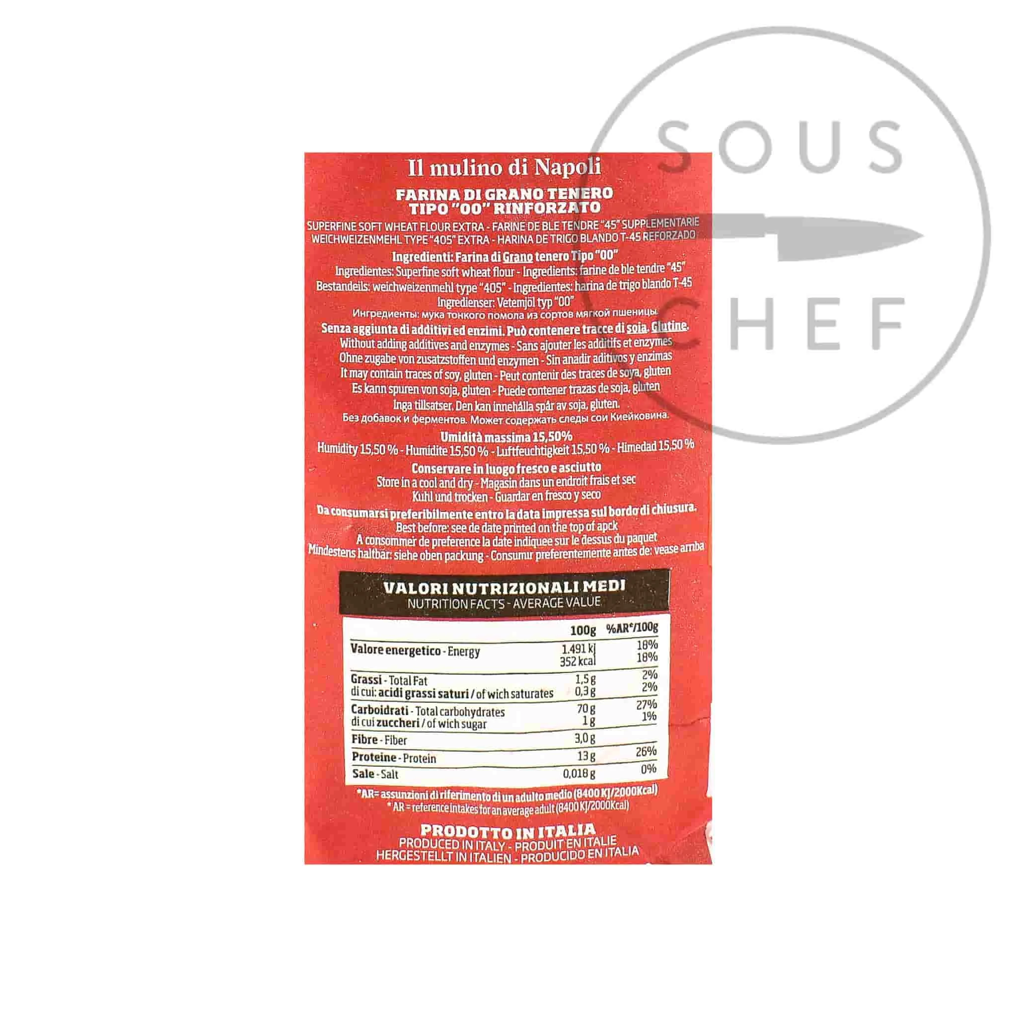 Caputo Red Cuoco Pizza Flour 1kg 4 Caputo Red Cuoco Pizza Flour 1kg – Image 2