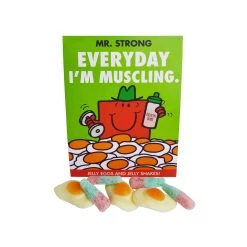 Mr Men And Little Miss Mr Strong Jelly Eggs & Jelly Shakes 100g