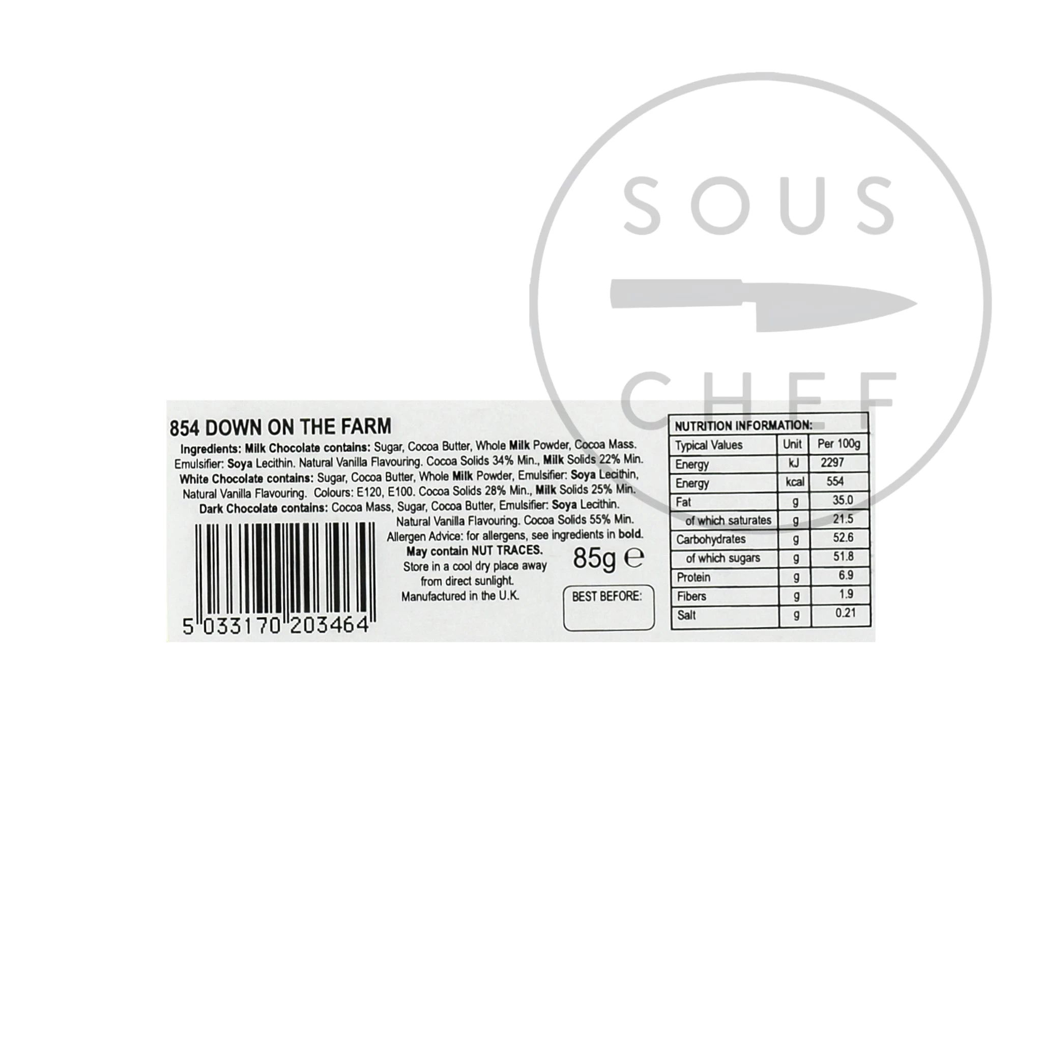 Chocolate Novelties Belgian Milk Chocolate - Down On The Farm 85g 4 Chocolate Novelties Belgian Milk Chocolate - Down On The Farm 85g – Image 2