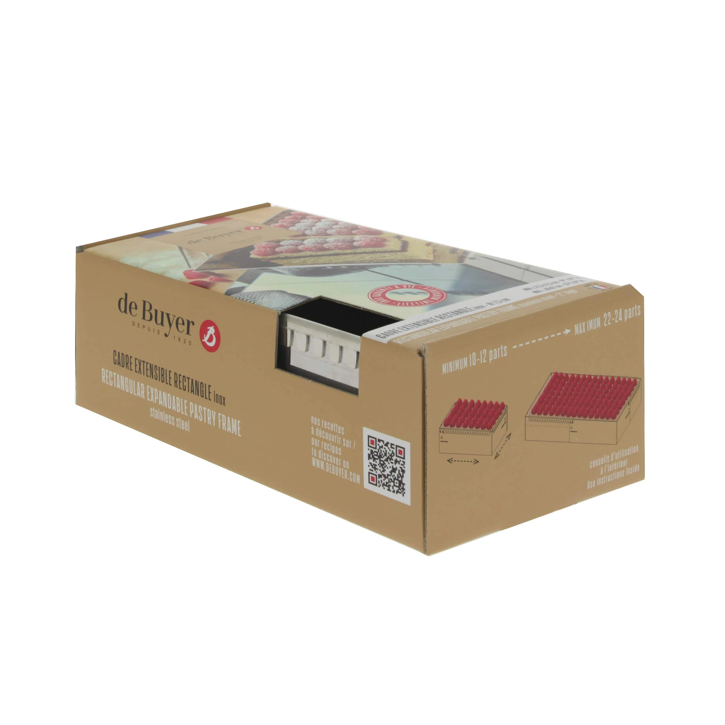 De Buyer Cuisinière De Acheteur Rectangle En Acier Inoxydable Extensible à 40 X 21cm 6 De Buyer Cuisinière De Acheteur Rectangle En Acier Inoxydable Extensible à 40 X 21cm – Image 4