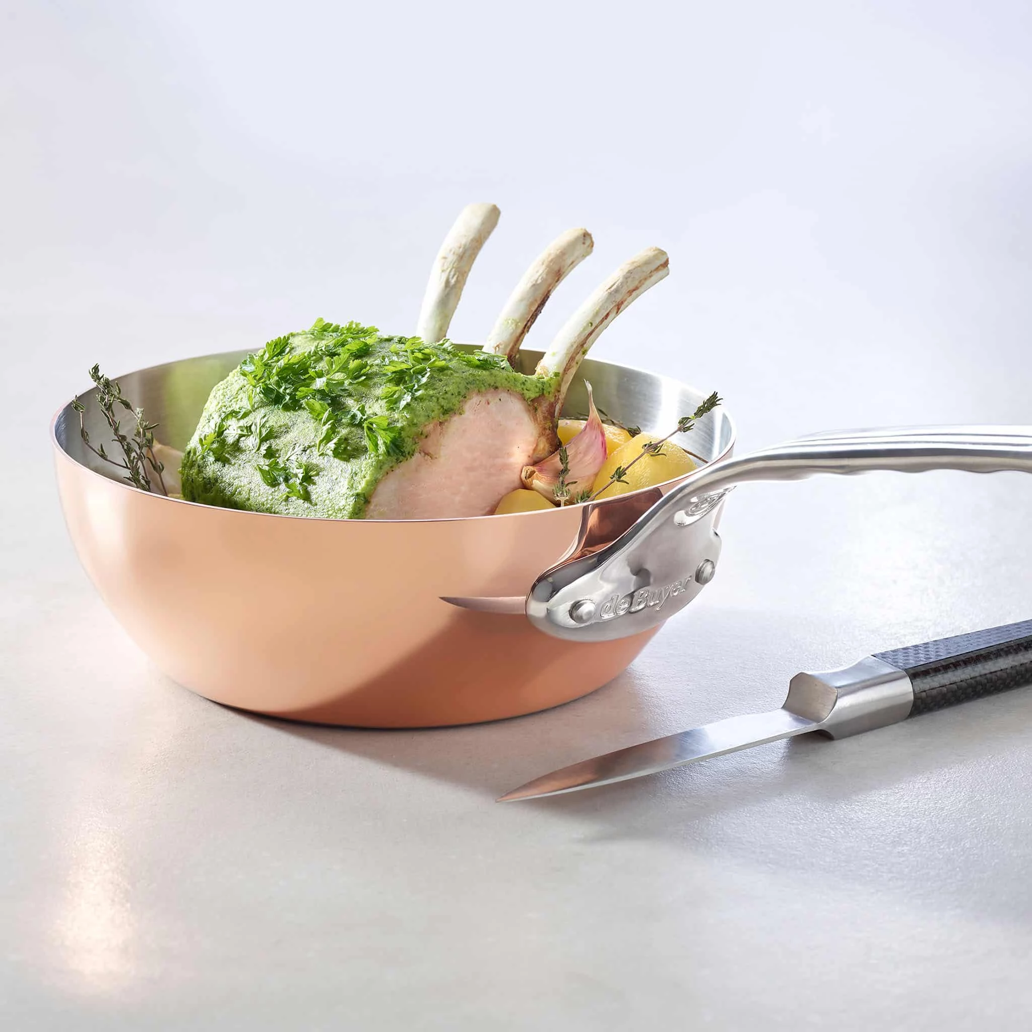 De Buyer De Acheteur Inocuivre Conique Cuivre Saute Pan Avec Poignée En Acier Inoxydable 20cm Cuisinière 4 De Buyer De Acheteur Inocuivre Conique Cuivre Saute Pan Avec Poignée En Acier Inoxydable 20cm Cuisinière – Image 2