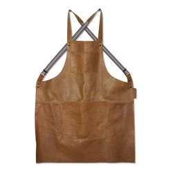 Cuisinière Dutchdeluxes Tablier Suspender En Cuir Dans Le Vieux Camel