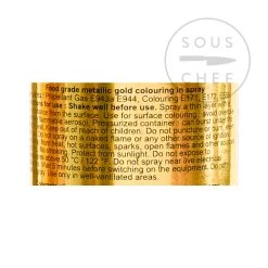 Deco Relief Ingredients Edible Gold Spray 300ml -Sous Chef Boutique DE0073 EdibleGoldSpray 1