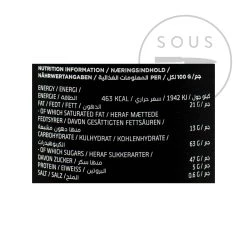 Ingredients Lakrids Liquorice D - Salt Caramel Chocolate Liquorice 125g -Sous Chef Boutique DI0051 LakridsLiquoriceD SaltCaramelChocolateLiquorice125g NUTR