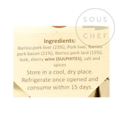 La Cuna Ingredients Iberico De Bellota Pate 200g -Sous Chef Boutique DL0016 Iberico De Bellota Pate 1