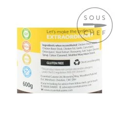 Essential Cuisine Chicken Glace 600g Ingredients -Sous Chef Boutique EC0010B EssentialCuisineChickenGlace600g nutrition