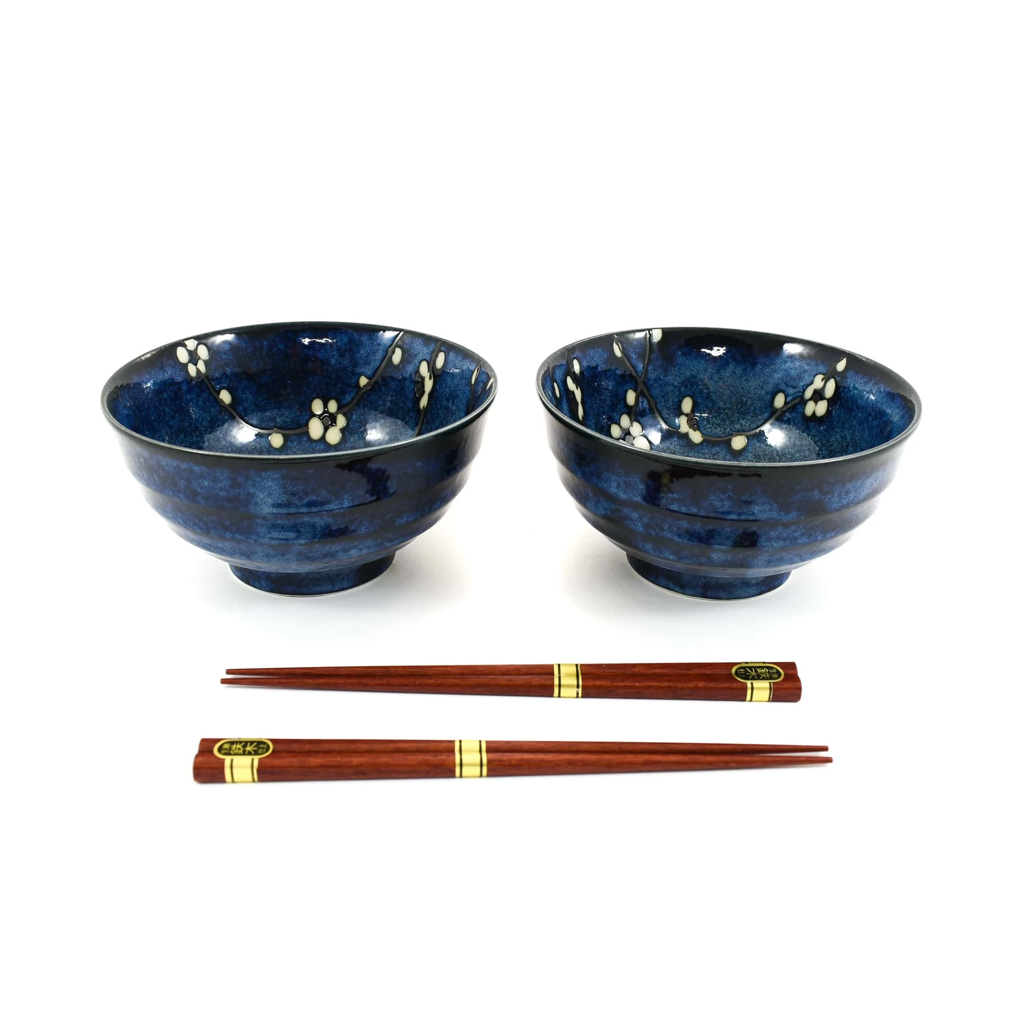 Kiji Stoneware & Ceramics Kiji Stoneware & Ceramics Blue Sakura Udon Bowl Set Tableware 3 Kiji Stoneware & Ceramics Kiji Stoneware & Ceramics Blue Sakura Udon Bowl Set Tableware