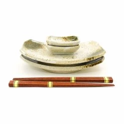 Kiji Stoneware & Ceramics Kiji Stoneware & Céramique Yukishino Sushi Set Tableware -Sous Chef Boutique EM0066 YukishinoSushiSet front