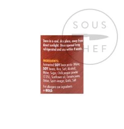 Centaur Ingredients Gochujang - Gluten Free Recipe 575g -Sous Chef Boutique EN0100 Gochujang GlutenFreeRecipe575g nutrition2
