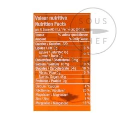 Ingrédients Escuminac Sirop D'érable Ultra Rare 200ml -Sous Chef Boutique ES0001 EscuminacExtraRareLightMapleSyrup200ml NUT