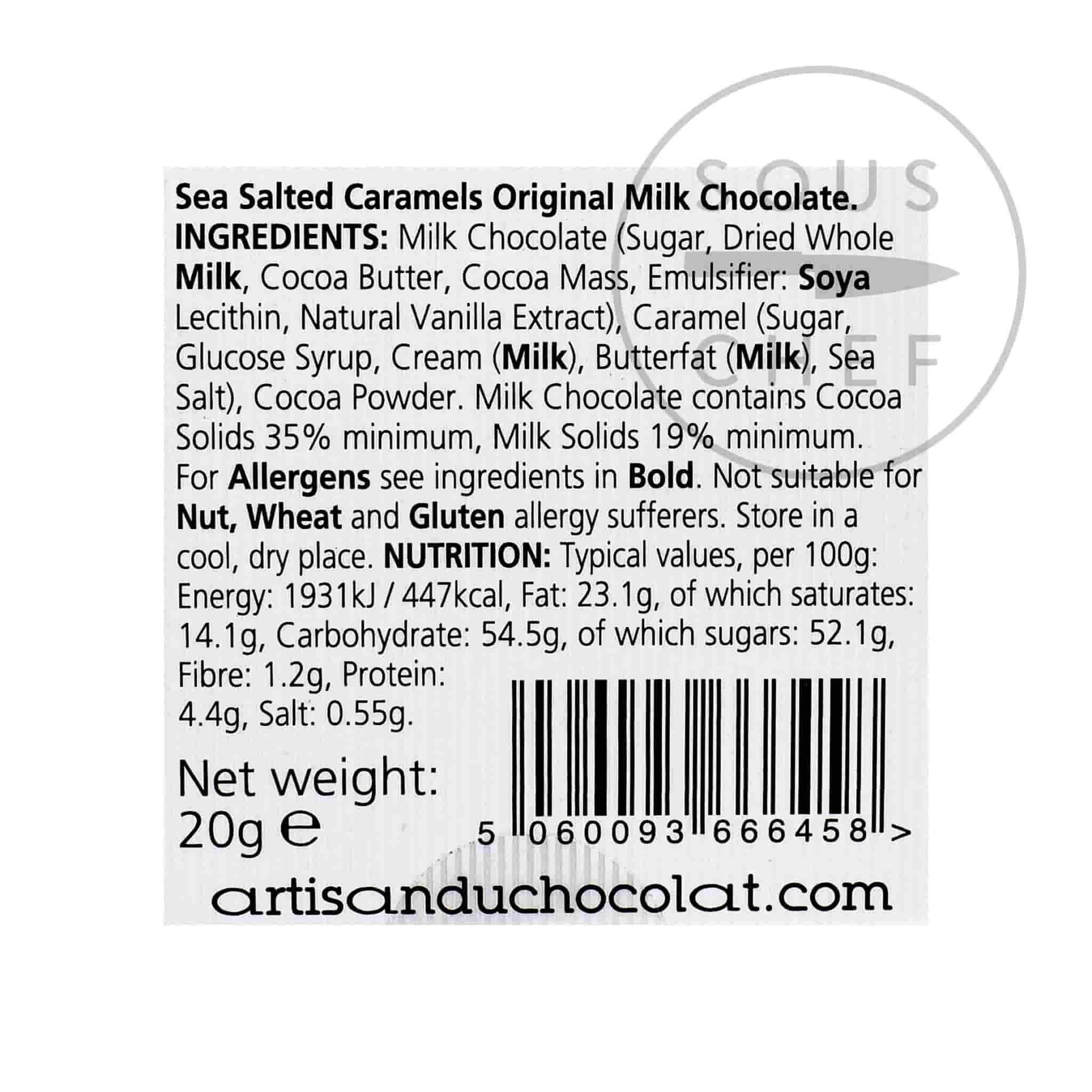 Artisan Du Chocolat Caramels Salés En Mer Chocolat Au Lait D'origine 4 Artisan Du Chocolat Caramels Salés En Mer Chocolat Au Lait D'origine – Image 2