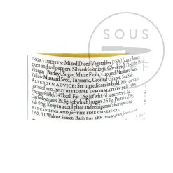 The Fine Cheese Co Ingredients Piccalilli 240g 7 The Fine Cheese Co Ingredients Piccalilli 240g -Sous Chef Boutique FC0053 Picalilli240g nutrition