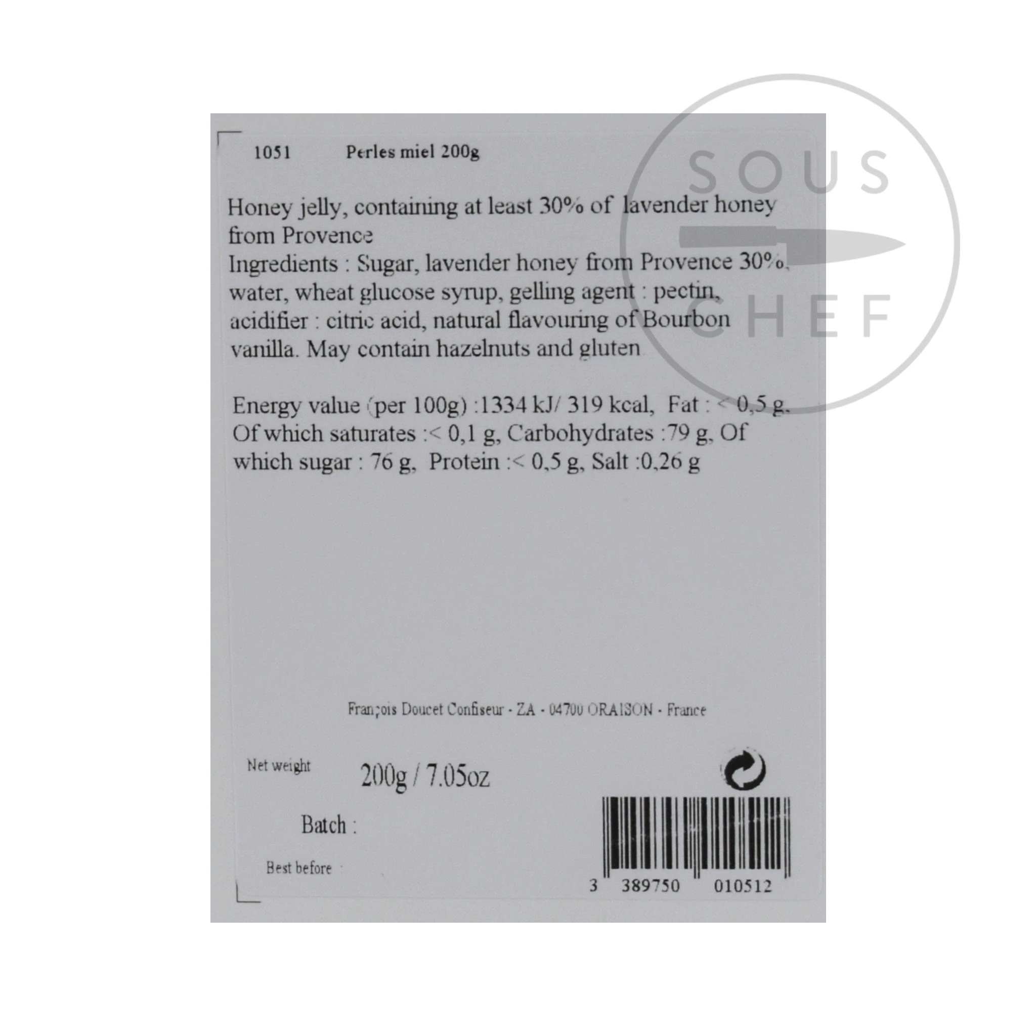 Ingrédients Francois Doucet Gelées De Miel De Lavande 200g 4 Ingrédients Francois Doucet Gelées De Miel De Lavande 200g – Image 2