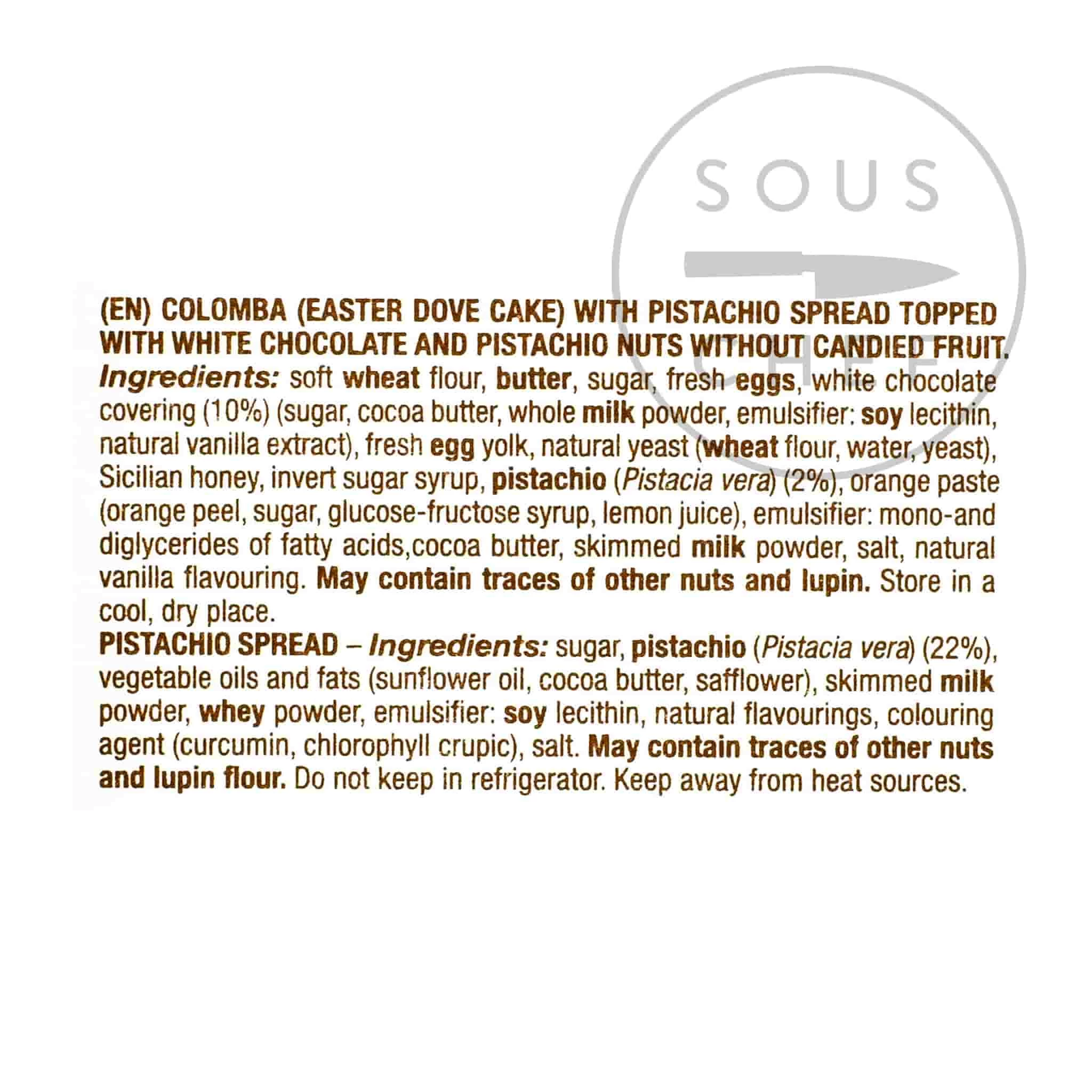 Snacks, Confiserie & Cake Fiasconaro Pistachio & Chocolat Blanc Colomba Boîte Cadeau 1kg 5 Snacks, Confiserie & Cake Fiasconaro Pistachio & Chocolat Blanc Colomba Boîte Cadeau 1kg – Image 3