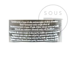 Frantoio Muraglia Aromatic Basil Extra Virgin Olive Oil 200ml Ingredients 7 Frantoio Muraglia Aromatic Basil Extra Virgin Olive Oil 200ml Ingredients -Sous Chef Boutique FR0016 FrantoioMuragliaAromaticBasilExtraVirginOliveOil200mlnutrition