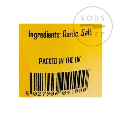 Greenfields Ingredients Garlic Salt Catering Size -Sous Chef Boutique GE0031 Garlic Salt Catering Size nutrition