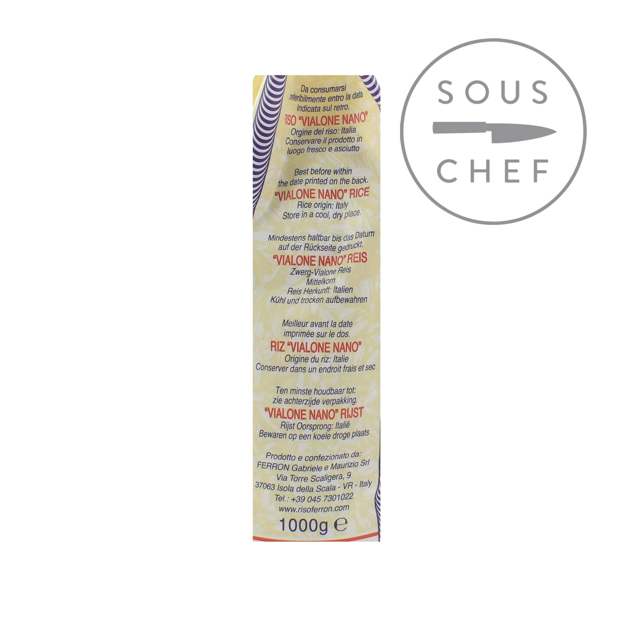 Ferron Violone Nano Rice 1kg Pâtes, Riz & Amp; Nouilles 4 Ferron Violone Nano Rice 1kg Pâtes, Riz & Amp; Nouilles – Image 2