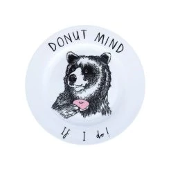 Jimbob Art Donut Mind Si Je Fais La Plaque Latérale 20cm Articles De Table