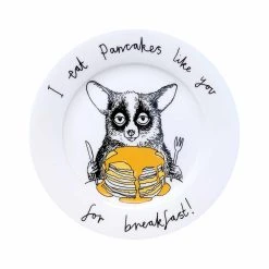 Jimbob Art Je Mange Des Crêpes Comme Vous Pour Le Petit Déjeuner! Assiette Latérale 20cm Vaisselle