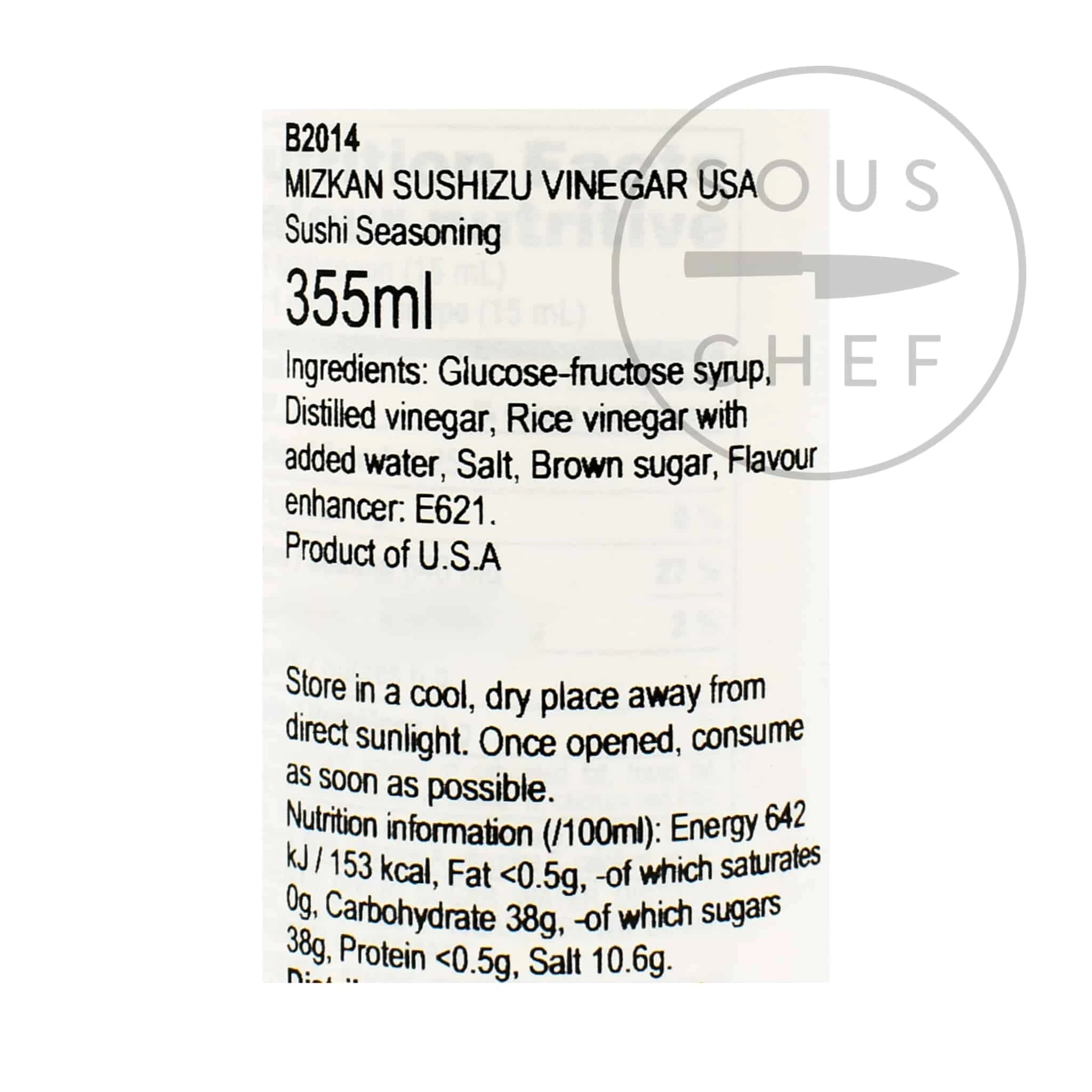 Sushi Su Ingredients Mizkan Sushi Seasoning 4 Sushi Su Ingredients Mizkan Sushi Seasoning – Image 2