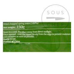 J-Basket Sushi Topping Green & White - Spring Onion 150g Ingredients -Sous Chef Boutique JP0173 J BasketSushiToppingGreen White SpringOnion150g BoP
