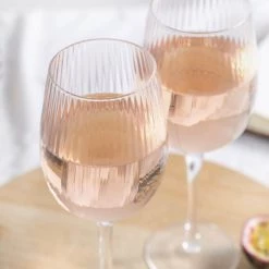 BarCraft Vaisselle à Vin Côtelé 450ml Ensemble De 2 10 BarCraft Vaisselle à Vin Côtelé 450ml Ensemble De 2 -Sous Chef Boutique KI0081 RibbedWineGlasses450mlSetof2 lifestyle3