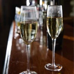Flûtes De Champagne Côtelées BarCraft 220ml Lot De 2 -Sous Chef Boutique KI0082 RibbedChampagneFlutes220mlSetof2 lifestyle3