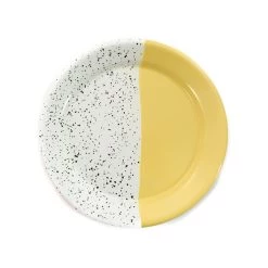 Kapka Couleur Pop Émail Assiette Jaune