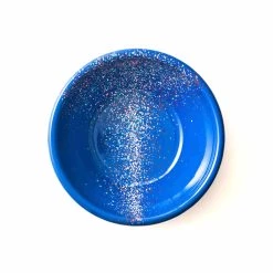 Kapka Splatter Fest Enamel Bowl Cobalt Bleu