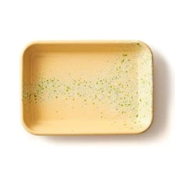 Kapka Splatter Fest Émail Roating And Serving Dish Yellow Cookware