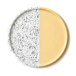 Kapka Couleur Pop Enamel Plateau Jaune 32cm