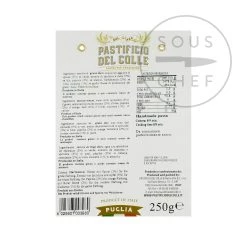Pastificio Del Colle Rainbow Striped Farfalle 250g 7 Pastificio Del Colle Rainbow Striped Farfalle 250g -Sous Chef Boutique LL0004 PastificioDelColleRainbowStripedFarfalle250g nutrition