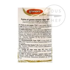 Granoro Type "0" Farine Pour Pizza 1kg INSPIRATION SAISONNELLE 8 Granoro Type "0" Farine Pour Pizza 1kg INSPIRATION SAISONNELLE -Sous Chef Boutique MC0107 GranoroType 0 FlourforPizza 2