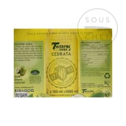 Ingrédients Bouteilles Tassoni Cedrata - 6 Bouteilles 18cl X 6 -Sous Chef Boutique MC0119 TassoniCedrataBottles 6Bottles 1