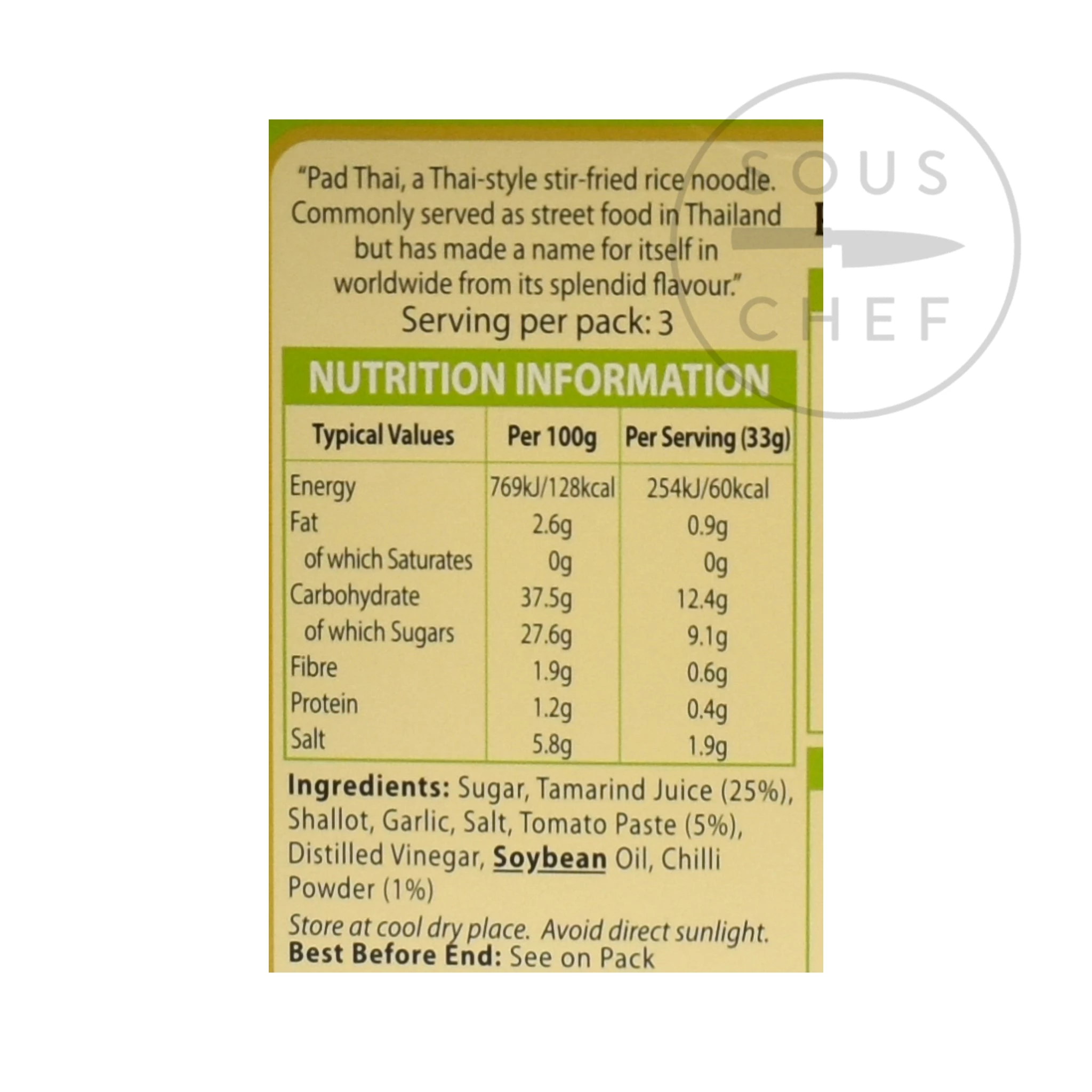 Mae Sri Ingredients Pad Thai Stir Fry Sauce 100g 5 Mae Sri Ingredients Pad Thai Stir Fry Sauce 100g – Image 3