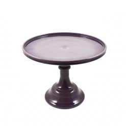 Fournitures De Pâtisserie Professionnelle Mosser Glass Aubergine Glass Cake Stand 10"