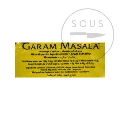 Ingrédients Natco Ground Garam Masala 11 Ingrédients Natco Ground Garam Masala -Sous Chef Boutique NA0045 NatcoGroundGaramMasala100gnutrition