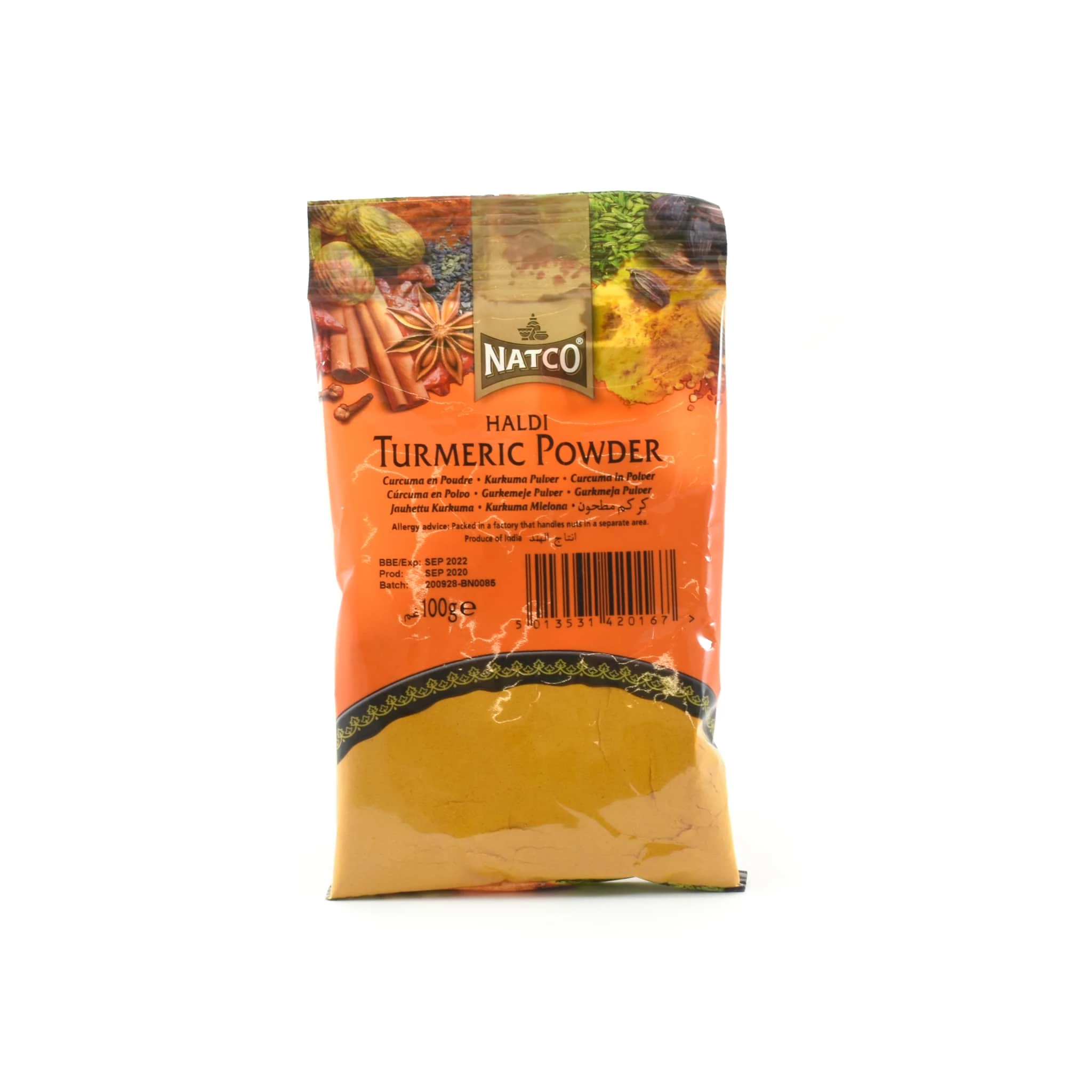 Ingrédients Natco Turmeric 3 Ingrédients Natco Turmeric