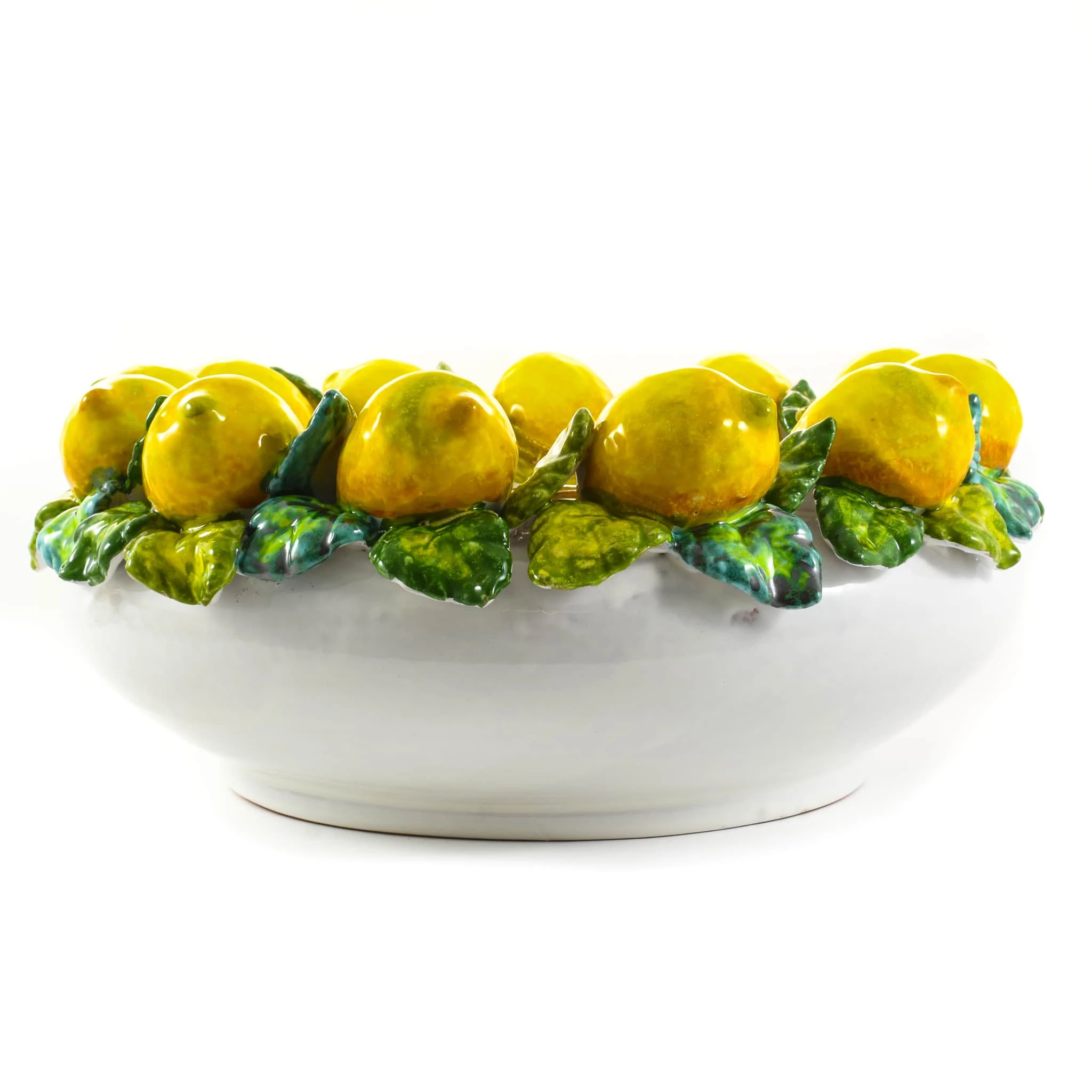 Ceramiche Toscane Céramique Toscane à La Main Toscane Lemon Bowl 35cm Vaisselle 4 Ceramiche Toscane Céramique Toscane à La Main Toscane Lemon Bowl 35cm Vaisselle – Image 2